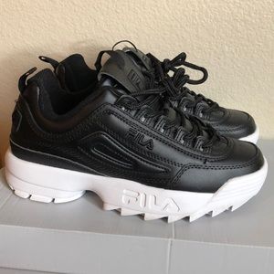 Black FILA Disruptors